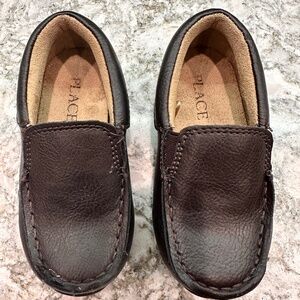 Children’s Place Boys Slip On Dress Shoes - Brown, Tan